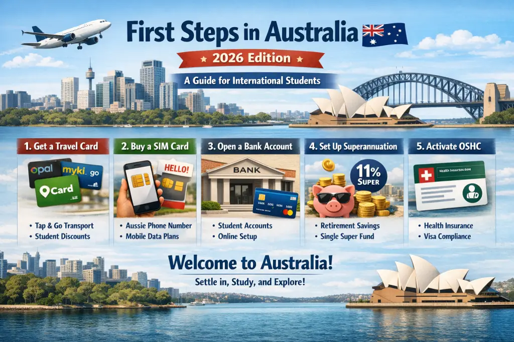 First Steps in Australia (2026 Edition): A Practical Guide for International Students